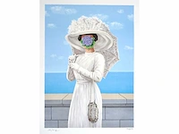 René magritte - le séducteur - litho - afbeelding 1 van  7