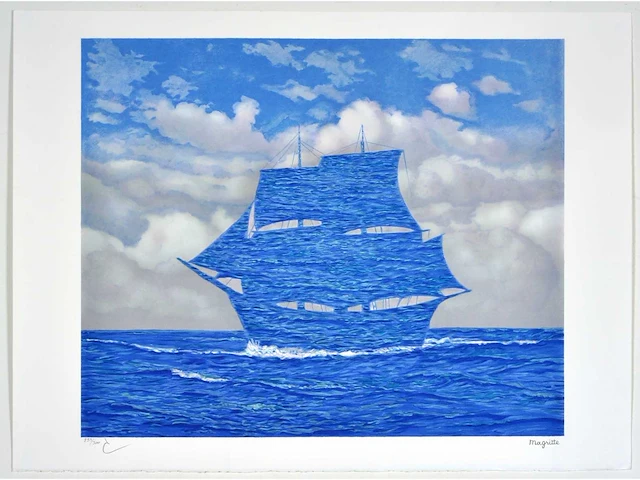 René magritte - le séducteur - litho - afbeelding 2 van  7