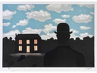 René magritte - l’empire des lumières - litho