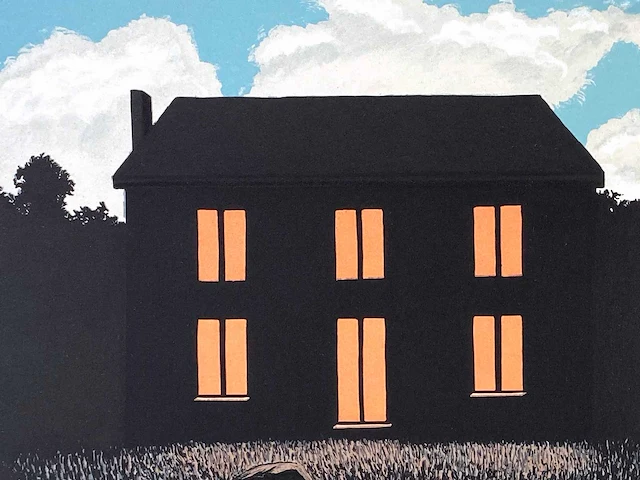 René magritte - l’empire des lumières - litho - afbeelding 5 van  6