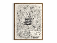 René magritte - lithografie 1948 - afbeelding 1 van  1