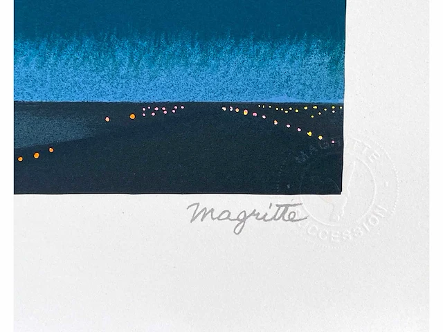 René magritte - l’oiseau de ciel - litho - afbeelding 3 van  8