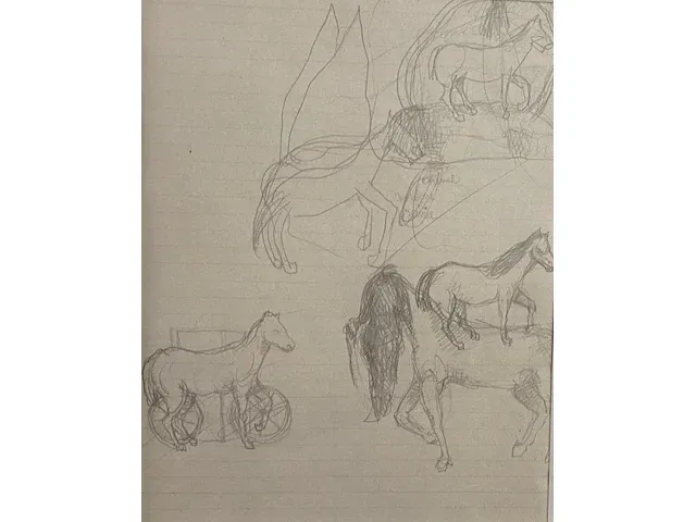 René magritte - originele tekening - afbeelding 4 van  5