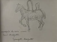 René magritte - originele tekening - afbeelding 1 van  3