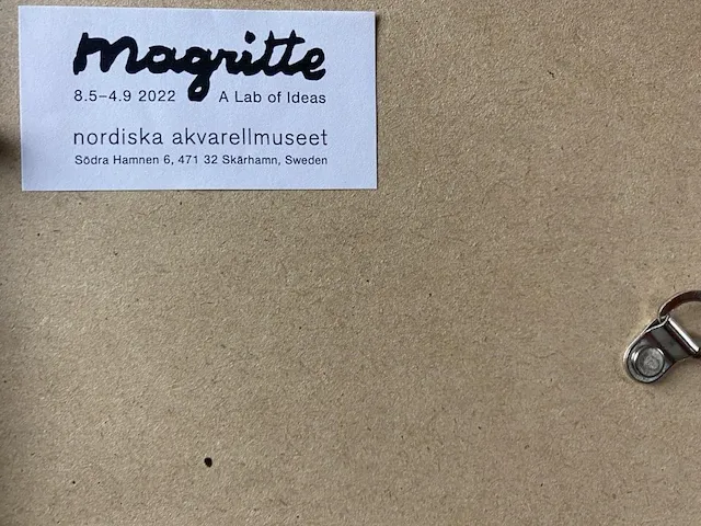 René magritte - originele tekening - afbeelding 3 van  3