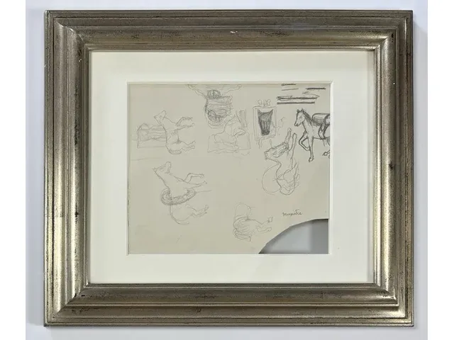 René magritte - originele tekening - afbeelding 1 van  4