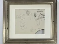 René magritte - originele tekening - afbeelding 1 van  4