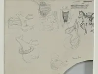 René magritte - originele tekening - afbeelding 2 van  4