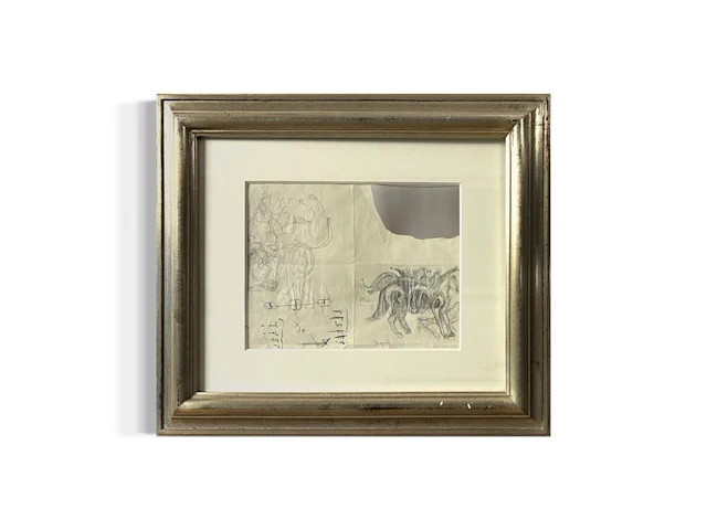 René magritte - originele tekening - afbeelding 1 van  4