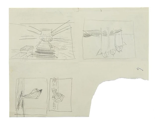 René magritte - originele tekening - afbeelding 3 van  4