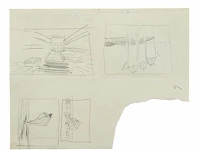 René magritte - originele tekening - afbeelding 3 van  4
