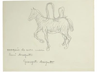 René magritte - originele tekening - afbeelding 1 van  4