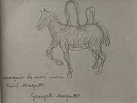 René magritte - originele tekening - afbeelding 3 van  4