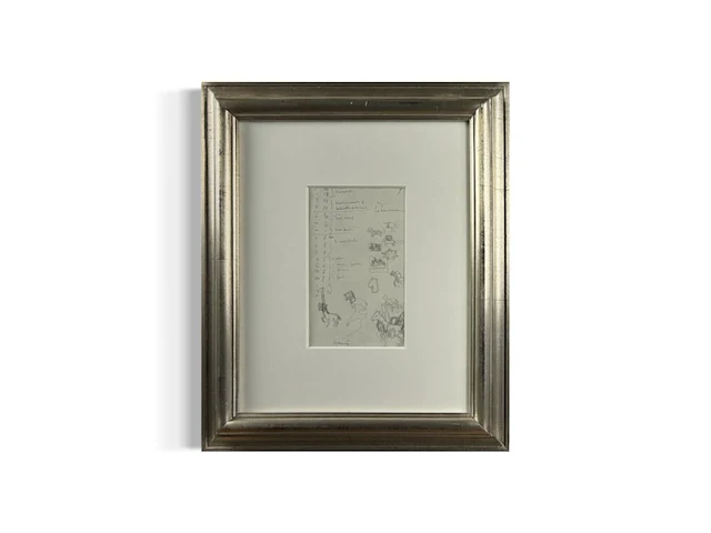 René magritte - originele tekening - afbeelding 1 van  2