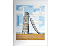 René magritte - souvenir de voyage - litho - afbeelding 2 van  9