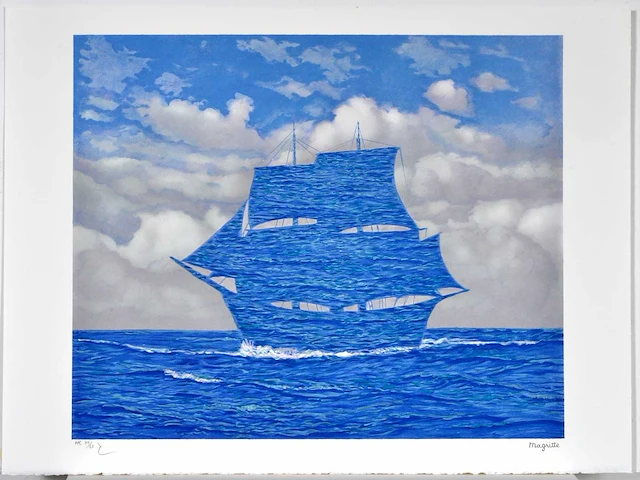 René magritte (1898-1967) - le séducteur - litho - afbeelding 2 van  6