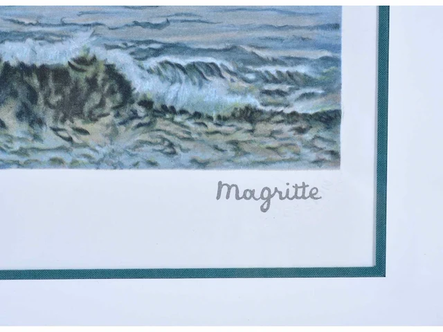 René magritte (naar) - la grande famille - litho - afbeelding 3 van  9
