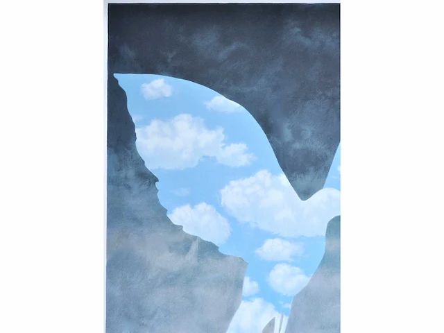 René magritte (naar) - la grande famille - litho - afbeelding 6 van  9