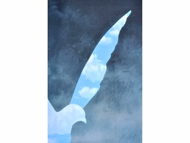 René magritte (naar) - la grande famille - litho - afbeelding 7 van  9