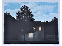 René magritte (naar) - l’empire des lumières - litho