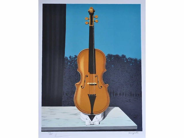 René magritte (naar) - un peu d’âme des bandits - litho - afbeelding 1 van  10