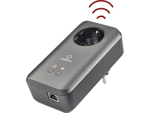 Renkforce pl600d wifi powerline wi-fi adapter 500 mbit/s - afbeelding 2 van  3