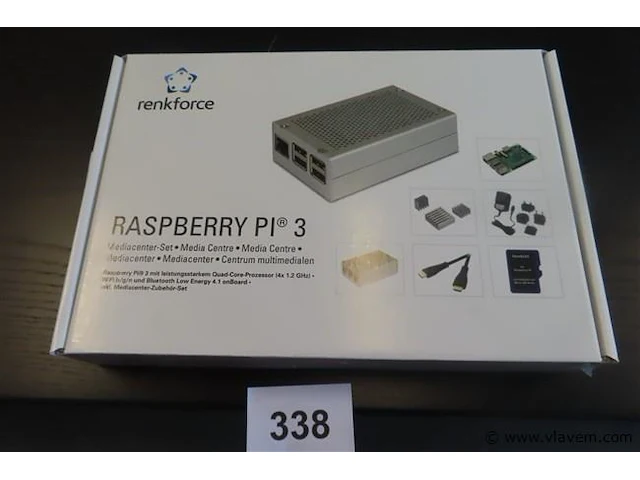 Renkforce raspberry pi 3 mediacenter set - afbeelding 1 van  4