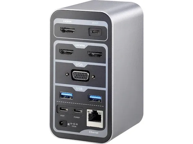 Renkforce rf-4499452 usb-c notebook dockingstation - afbeelding 1 van  2