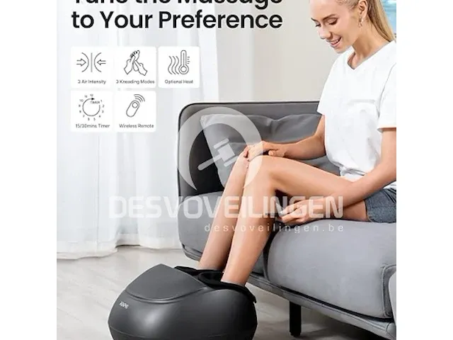 Renpho shiatsu voetmassage grijs - afbeelding 1 van  3