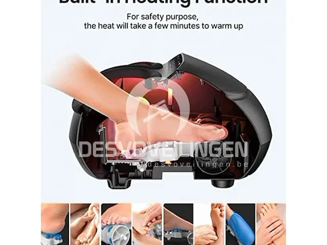 Renpho shiatsu voetmassage zwart - afbeelding 1 van  4