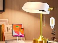 Replica bankierslamp met usb poorten - afbeelding 1 van  3