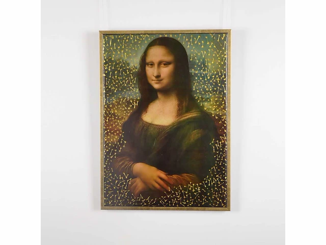 Reppetto art - "mona lisa confidence" 83x60cm - 1/1 editie - afbeelding 1 van  3