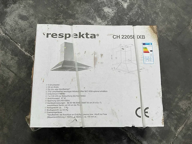 Respekta ch 220058 ixb afzuigkap - afbeelding 1 van  4