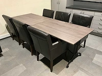 Restauranttafels (2x) + stoelen mobitec (6x) - afbeelding 1 van  9