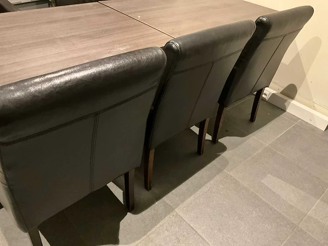 Restauranttafels (2x) + stoelen mobitec (6x) - afbeelding 7 van  9