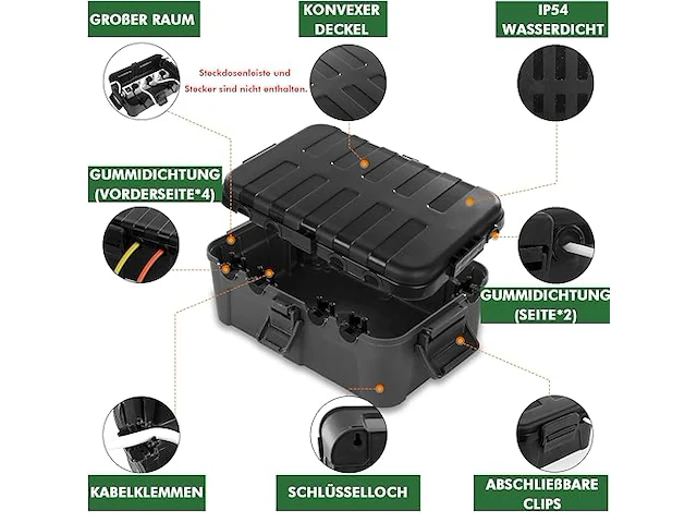 Restmo extra grote waterdichte kabelbox - afbeelding 3 van  3
