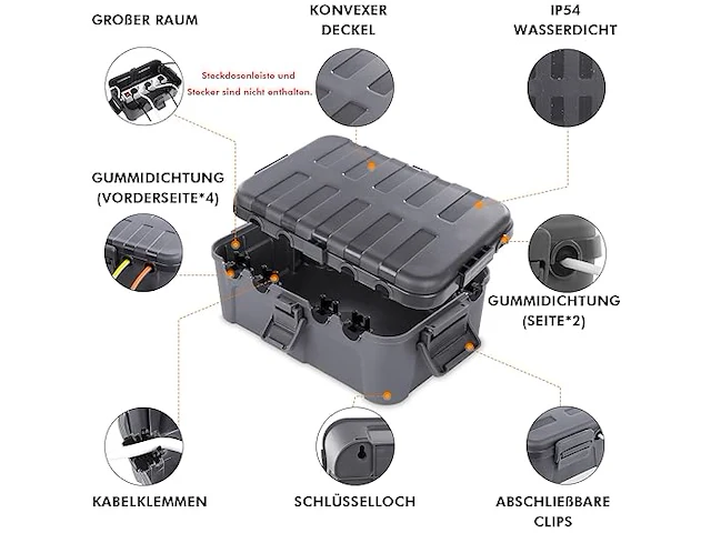 Restmo extra grote waterdichte kabelbox - afbeelding 3 van  3