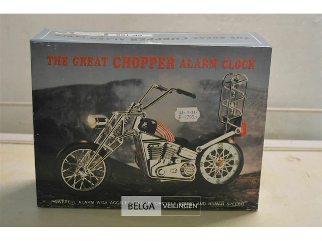 Retro chopper alarm klok - afbeelding 1 van  1