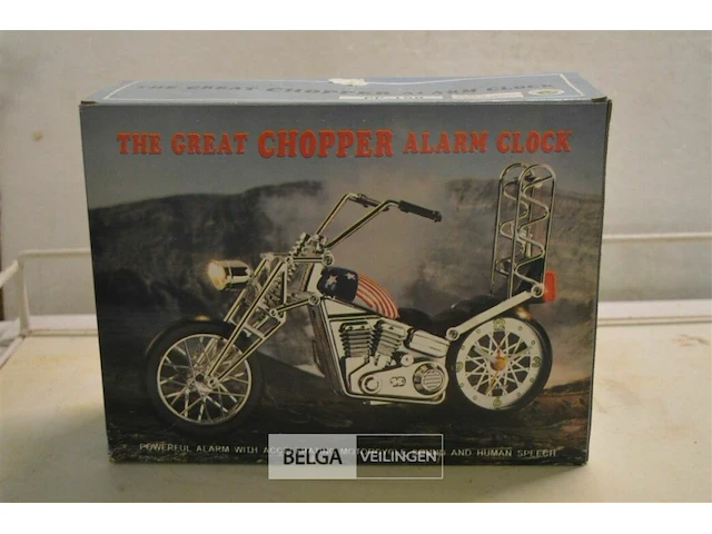 Retro chopper alarm klok - afbeelding 1 van  1