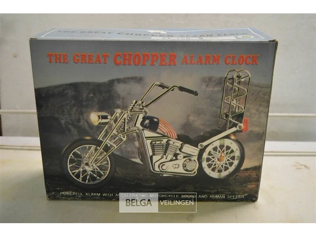 Retro chopper alarm klok - afbeelding 1 van  1