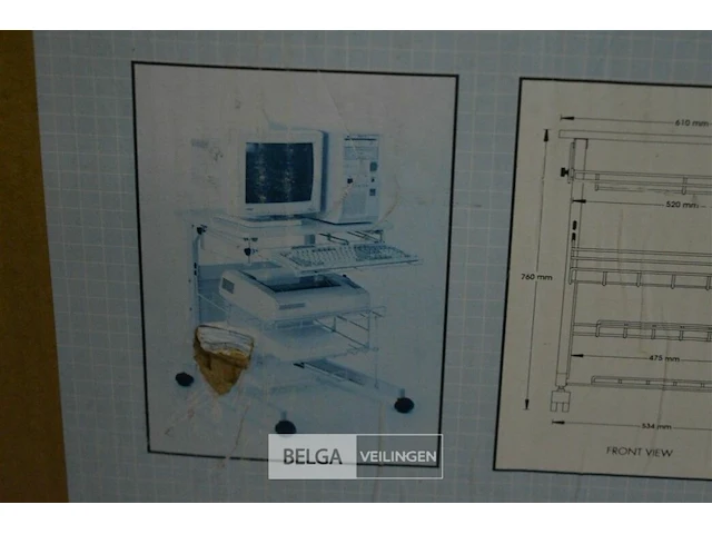 Retro computertafel - afbeelding 3 van  4