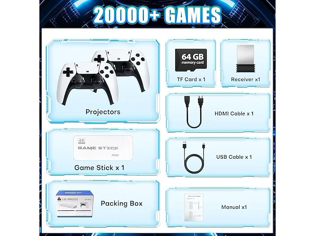 Retro console gameconsole - afbeelding 4 van  6