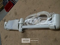 Retro douche sproeier wit met bevestiging - afbeelding 2 van  3