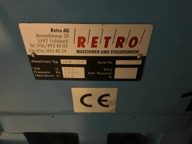 Retro dpm750 cnc-freesmachine - afbeelding 16 van  23