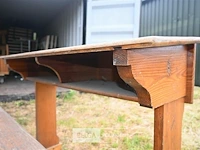 Retro houten schoolbank - afbeelding 5 van  5