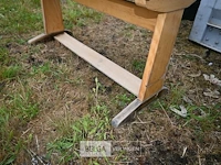 Retro houten schoolbank - afbeelding 6 van  6