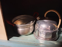 Retro keukentje met accessoires (h 390mm d 220mm b 600mm ) - afbeelding 3 van  8