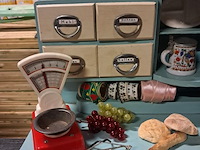 Retro keukentje met accessoires (h 390mm d 220mm b 600mm ) - afbeelding 5 van  8