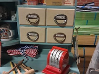 Retro keukentje met accessoires (h 390mm d 220mm b 600mm ) - afbeelding 7 van  8