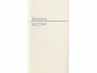Retro koel/vriescombinatie smeg fab50rcr5 creme - afbeelding 1 van  3